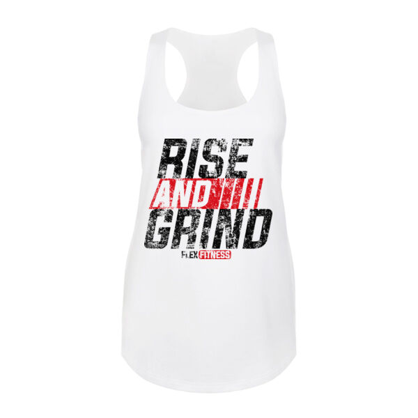 Flex Fitness Rise and Grind women's fitted tank top