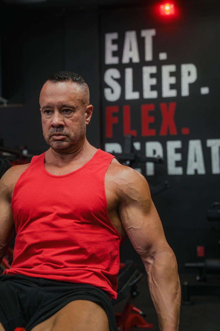 Men's contest preparation at Flex Fitness